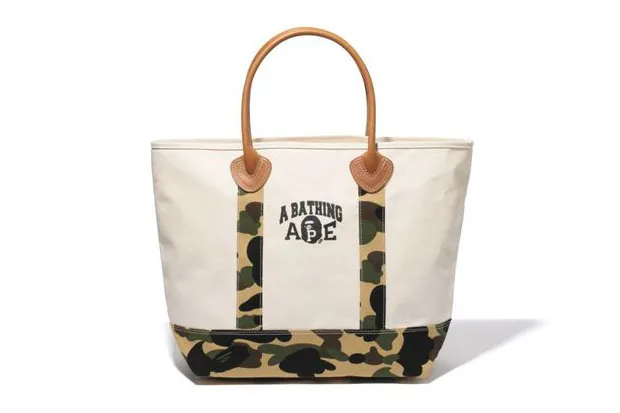 A Bathing Ape 1ST CAMO CANVAS TOTE BAG | Hypebeast