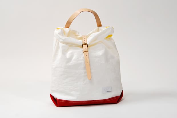 white nylon tote