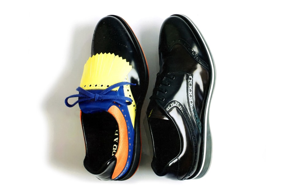 prada wingtip brogue