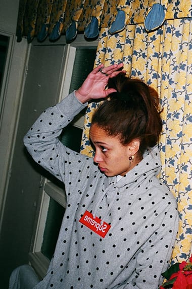 Supreme x comme des store garcons polka dot hoodie