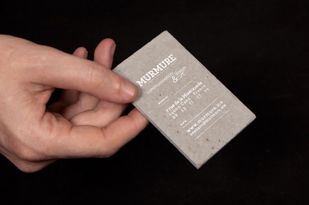 Concrete Business Cards by Murmure HYPEBEAST