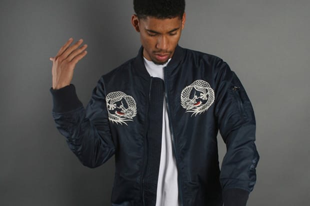 maharishi Water Dragon Tour Fitted MA-1 Jacket | Hypebeast