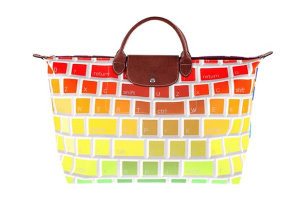 Jeremy Scott x Longchamp Multi Colored Keyboard Travel Bag Hypebeast