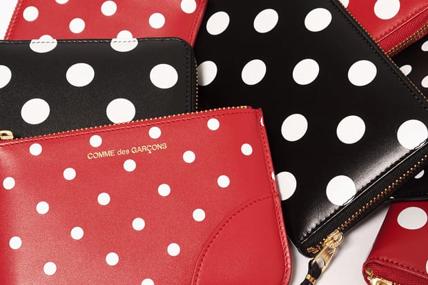 Comme des garcons polka dot wallet online