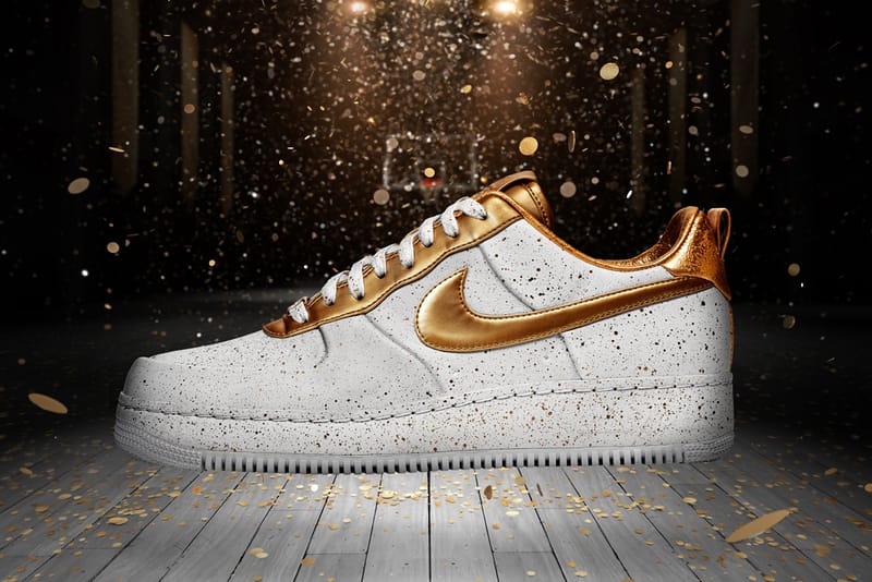 Nike air force 1 gold sale medal