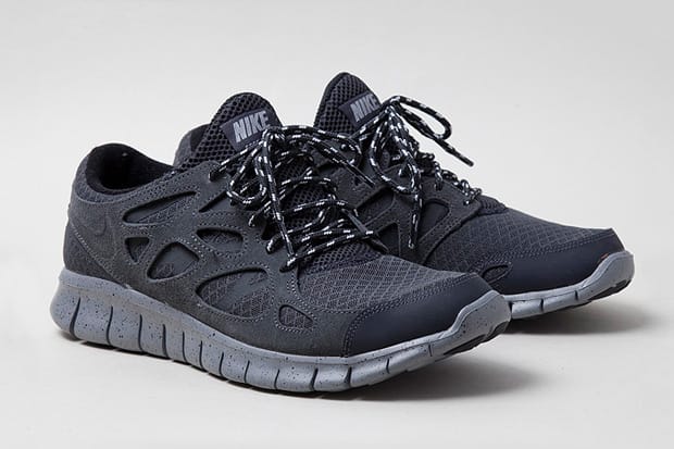 Nike free run black hotsell and grey