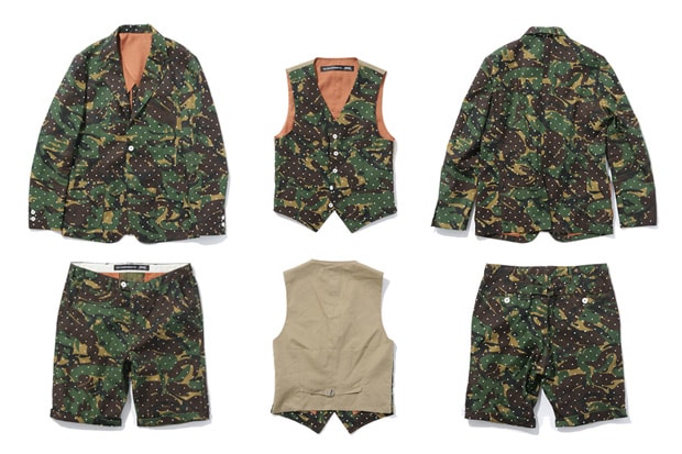 短命二郎1piu1uguale3 CAMO WRAP SHORT COAT Vtg 2000 U.S. ARMY Coat Woodland Camo Ripstop Patch Medium