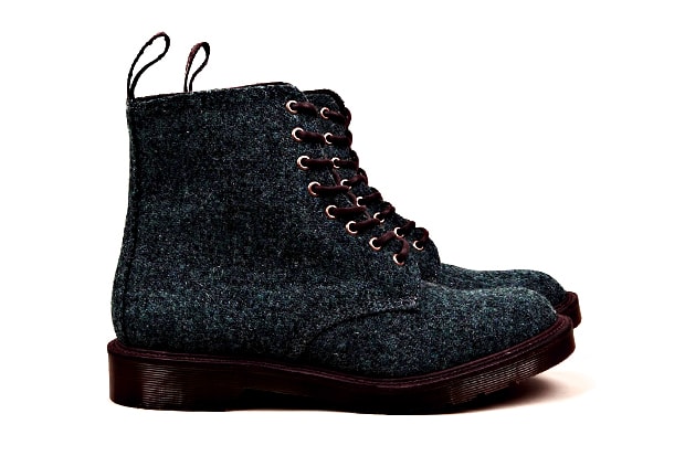 dr martens harris tweed boots
