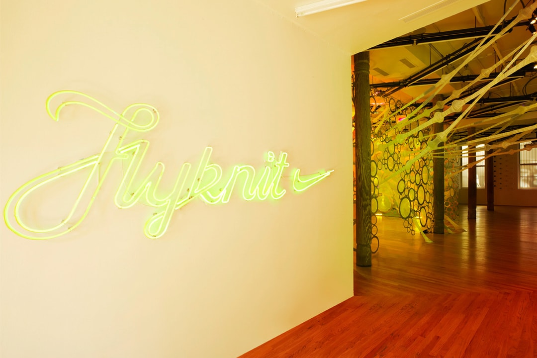 Nike представляет нью-йоркский павильон Flyknit Collective myThread от Дженни Сабин