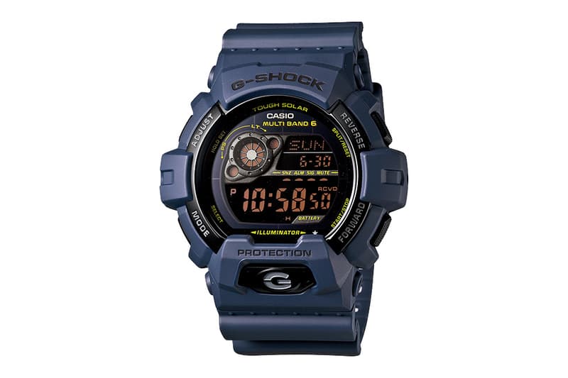 casio g shock blue dial