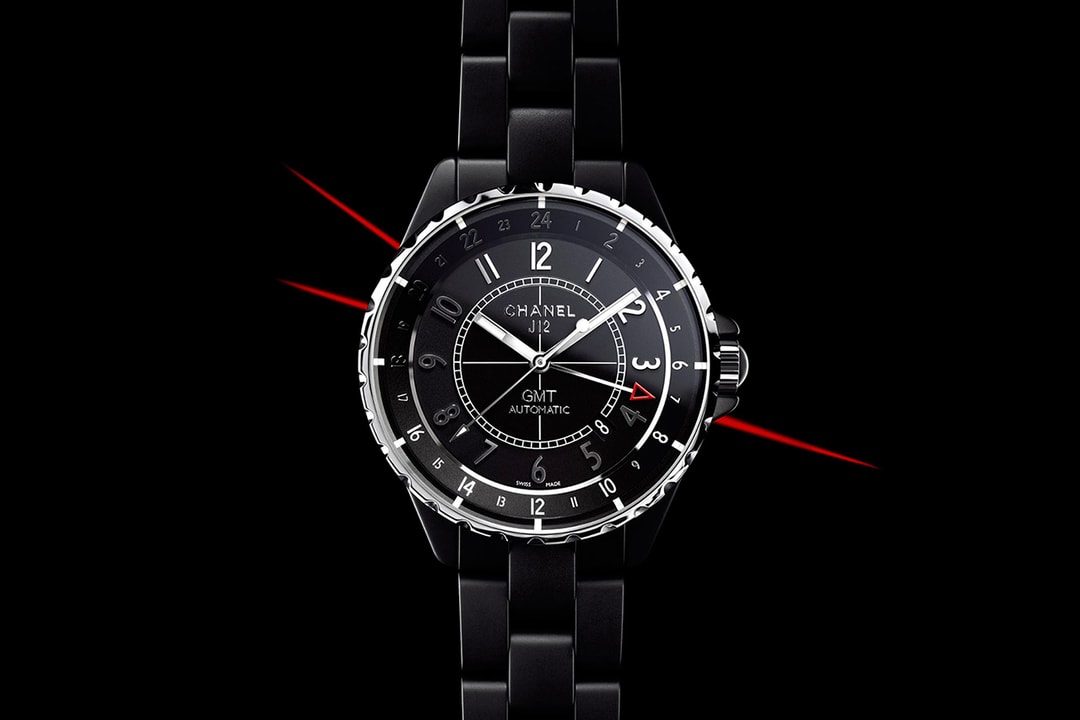 Часы Chanel 2012 J12 GMT матовые черные