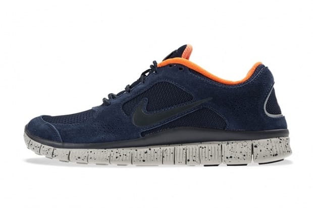 Blue and orange shop nike free run 3