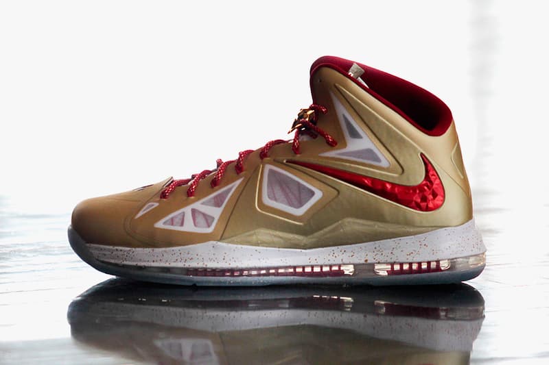 golden lebron shoes