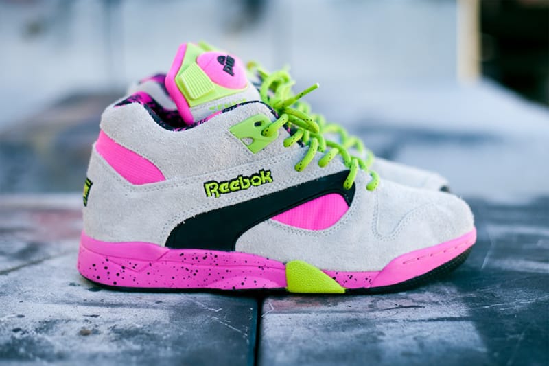 Grey and pink reebok online