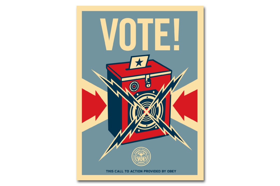 Шепард Фейри хочет, чтобы вы напомнили друзьям и родственникам проголосовать