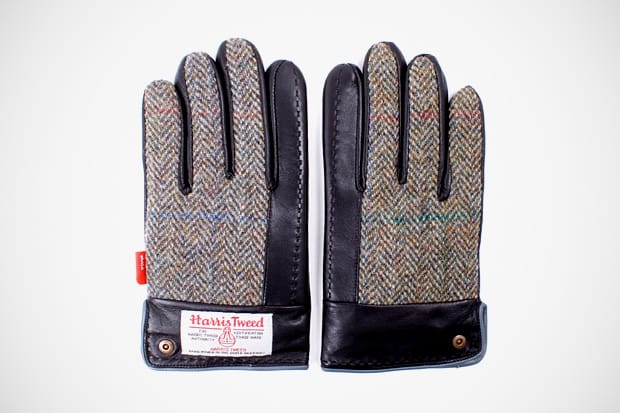 WTAPS x Harris Tweed Leather Gloves | Hypebeast