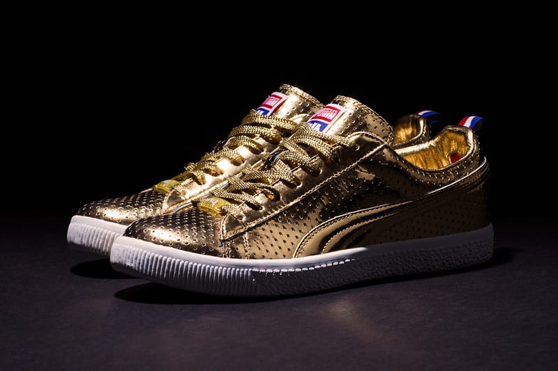 Puma clyde shop gold