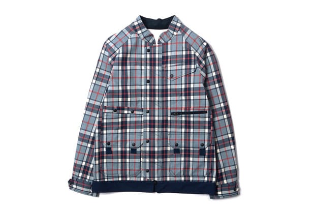 05011● WHITE MOUNTAINEERING Pertex.163 White Mountaineering PERTEX Wool Check Luggage Drizzler Jacket