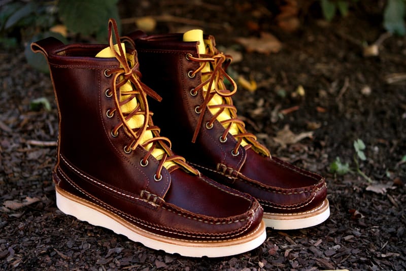 試着美品　YUKETEN ユケテン Maine Guide Boots All Handsewn Maine Guide 6 Eye Boots - Flesh-out Leather [2