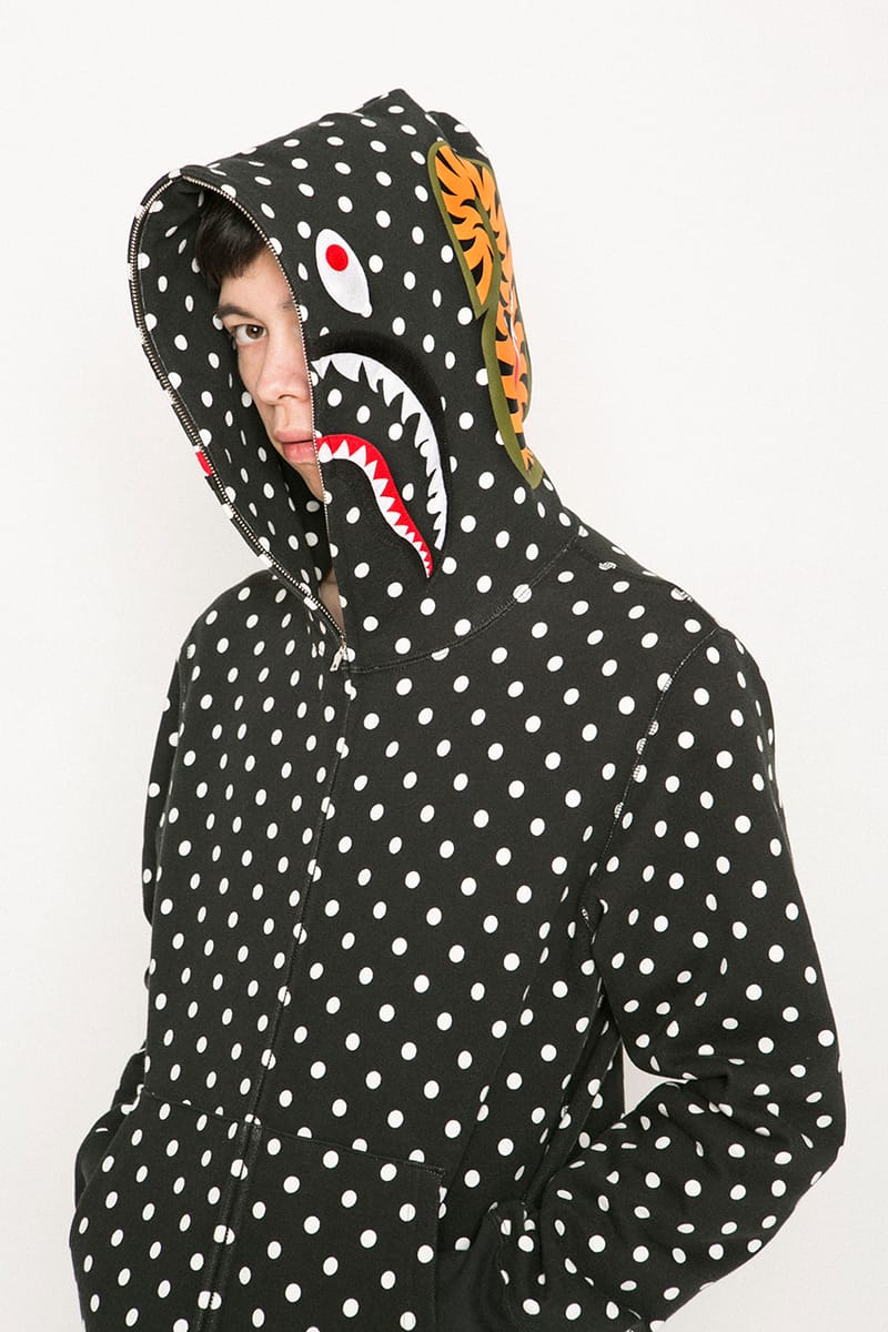 Bape polka deals dot hoodie