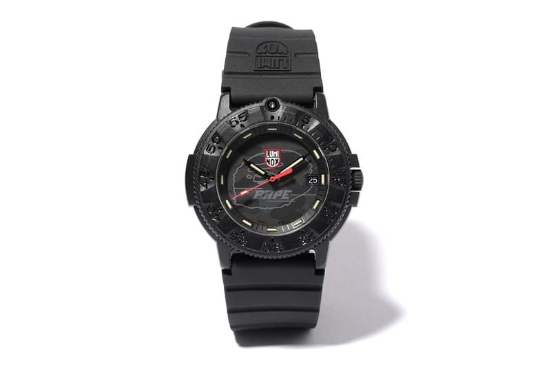 A Bathing Ape x Luminox Navy SEAL Blackout 3001MIL Watch | Hypebeast