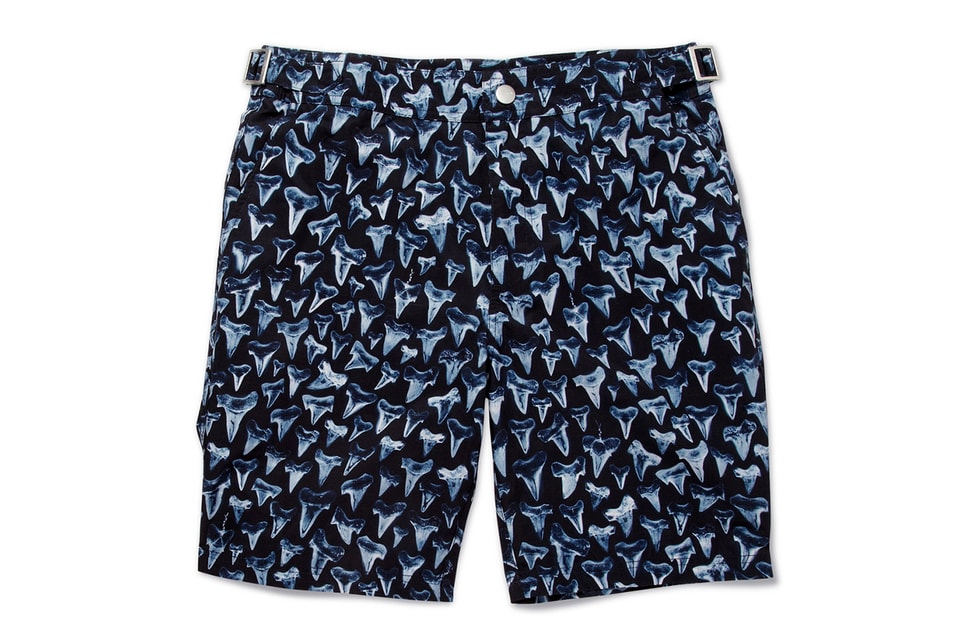 Paul Smith Shark Tooth-Print Swim Shorts | Hypebeast
