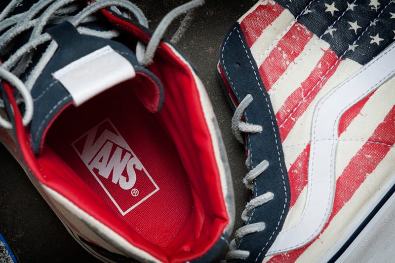 American flag vans sk8 hi sale