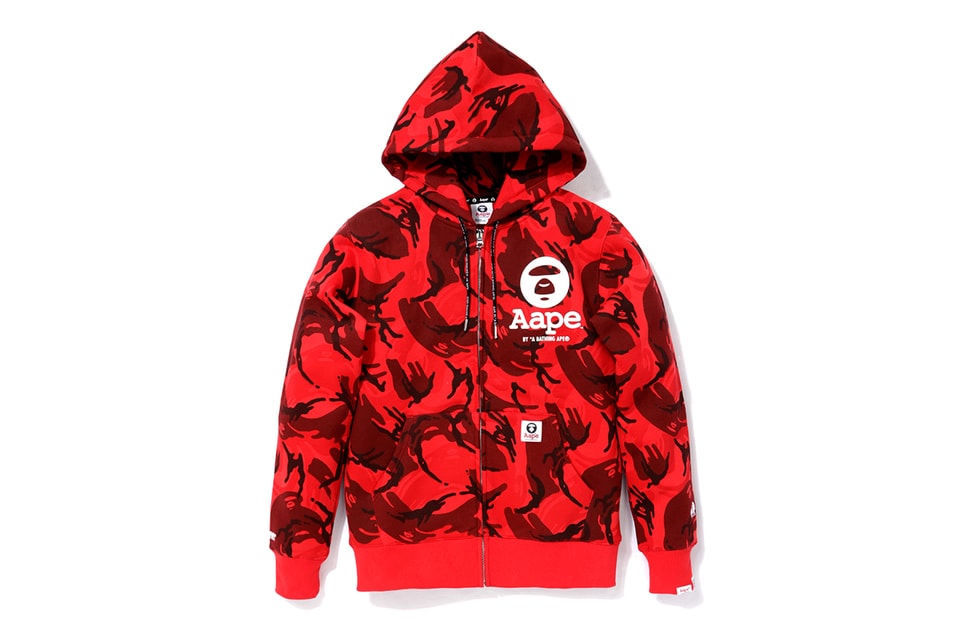 bathing ape red jacket