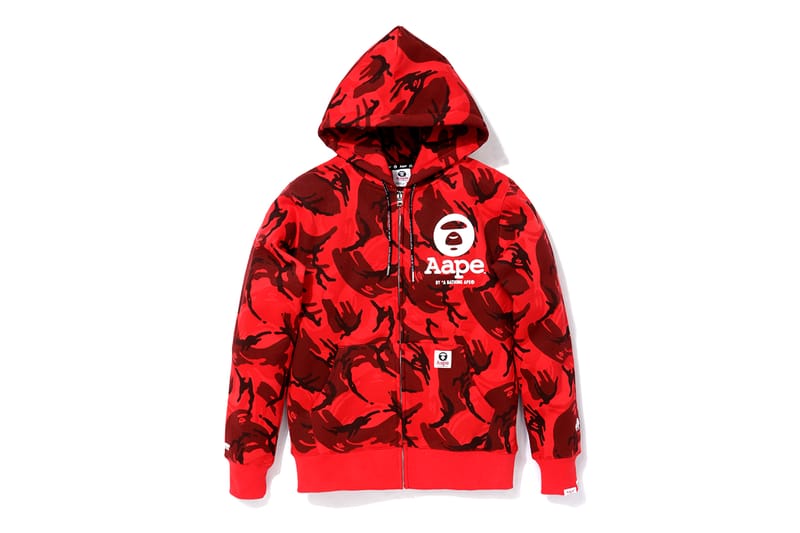 Aape discount hoodie camo