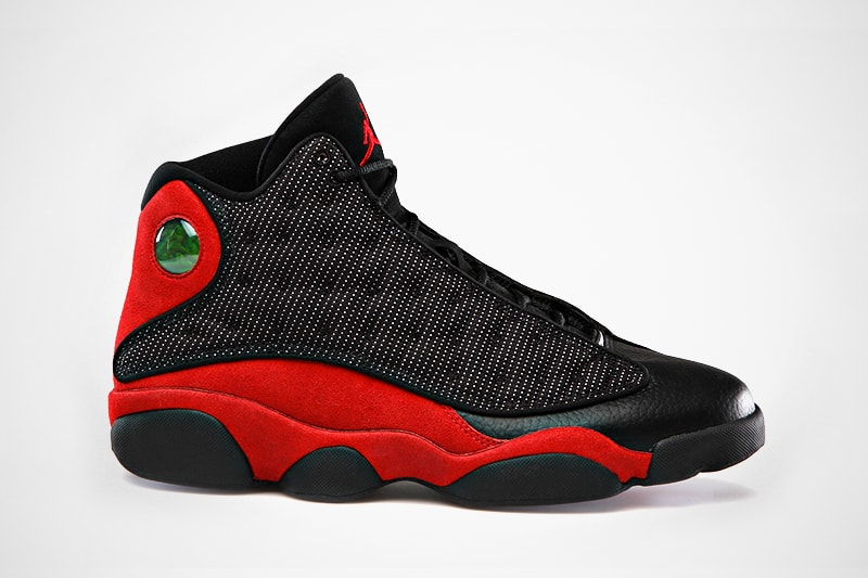 jordan 13 black varsity red white