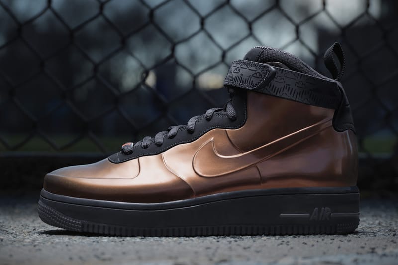 Air force 1 foamposite on sale copper