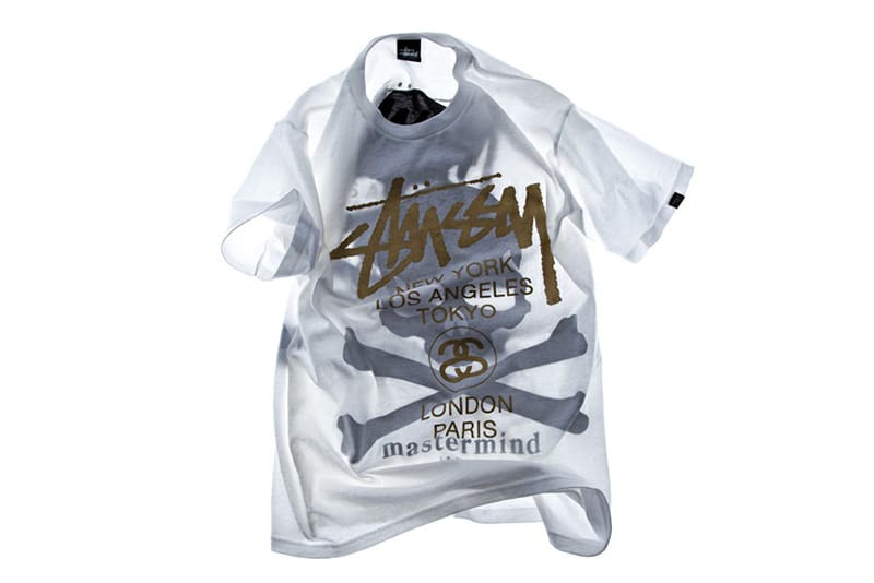 Stussy x mastermind JAPAN Shadow Skull WT T-Shirt EYESCREAM ...