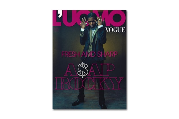 A$AP Rocky на обложке мартовского номера L’UOMO VOGUE за 2013 год.
