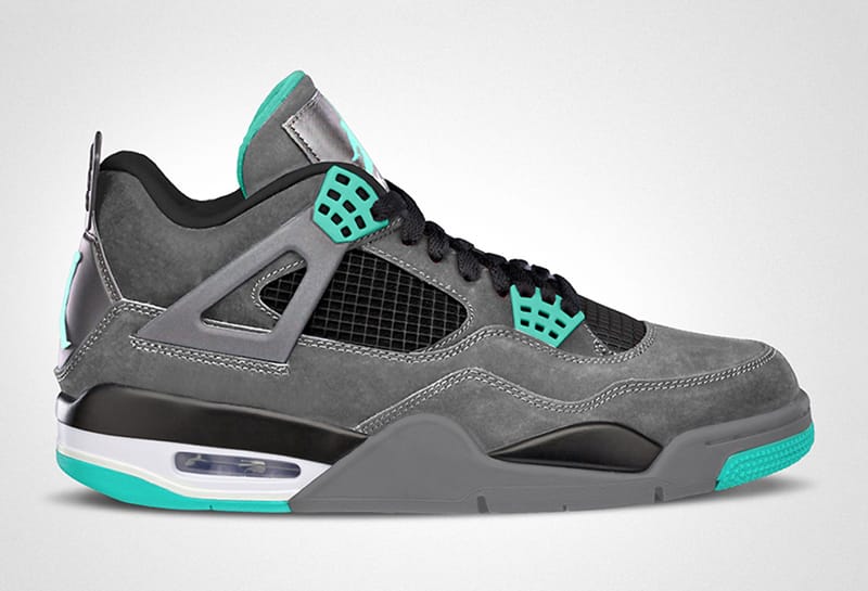 Air jordan on sale 4 grey green