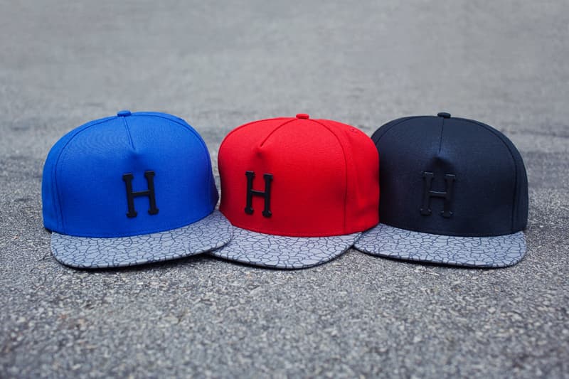 HUF Metal H Quake Strapback Hats HYPEBEAST