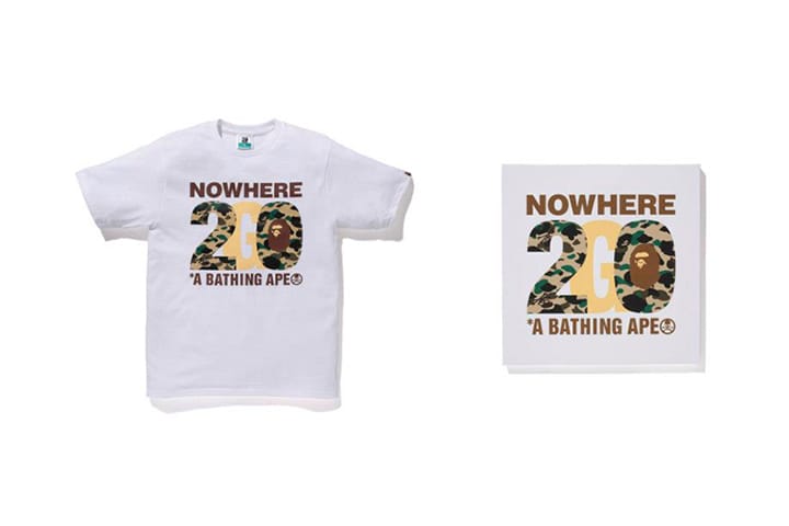 NOWHERE / A Bathing Ape 20th Anniversary Collaborations with Kanye