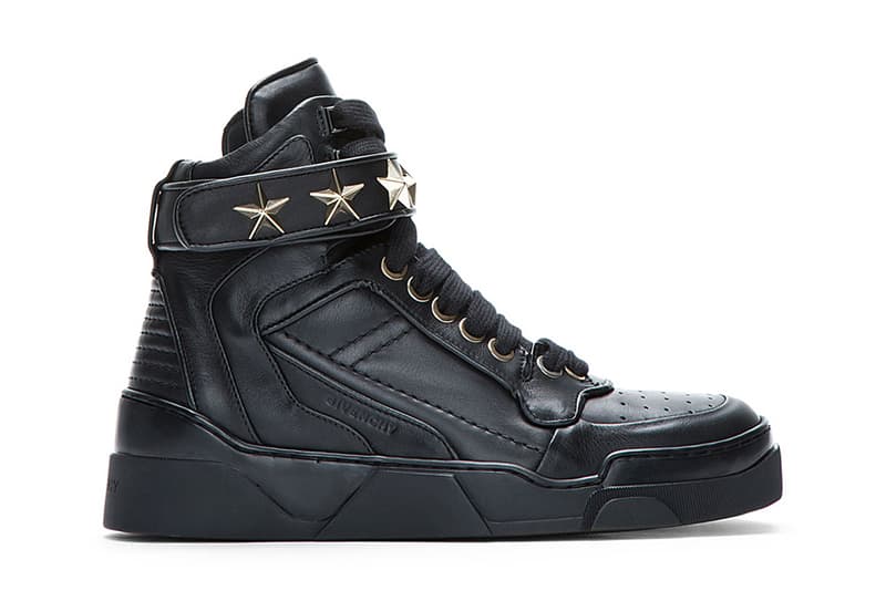 Givenchy Black Leather Star-Detail Sneaker | Hypebeast
