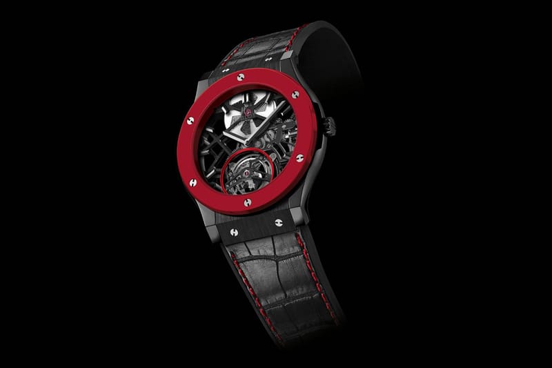 Hublot black clearance and red watch