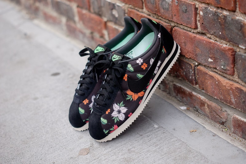 nike cortez floral swoosh