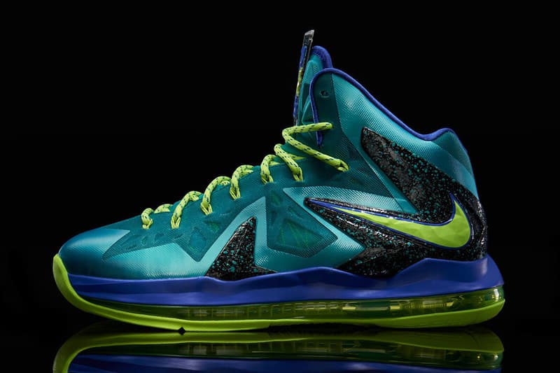 lebrons blue and green