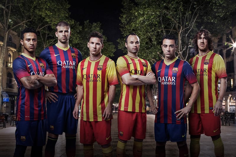 Barcelona new home and away kit on sale