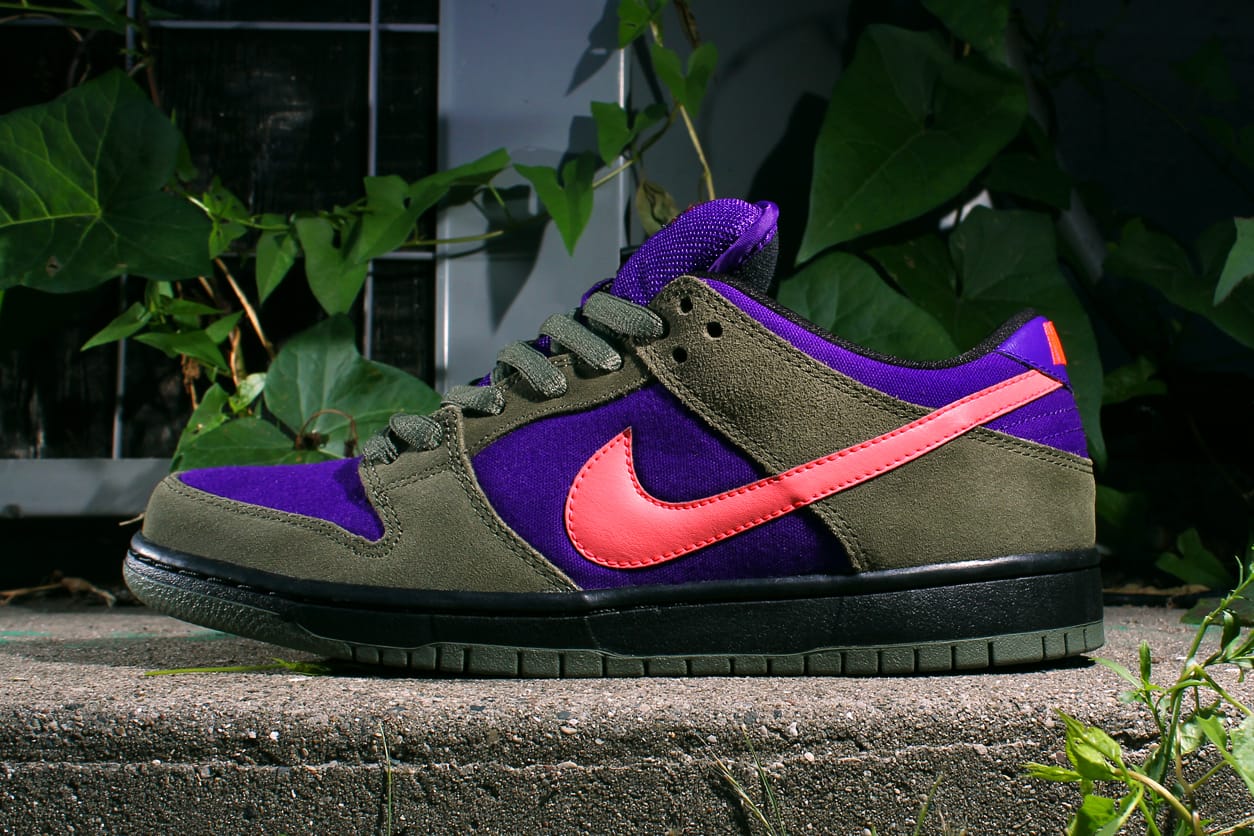 Nike SB Dunk Low Pro - Olive/Atomic Red-Electric | Hypebeast