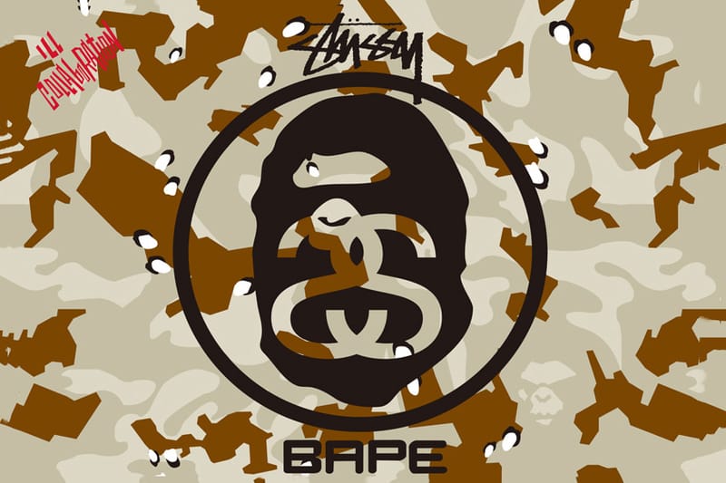 Stussy popular x bape Collab