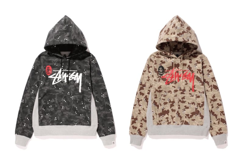 Bape store stussy hoodie