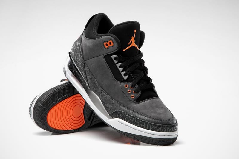 Jordan 3 orange and hot sale black