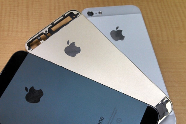 Изображения предполагаемой новой золотой поверхности iPhone 5S