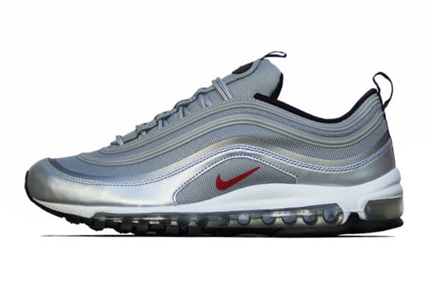 nike air max 97 metallic silver varsity red