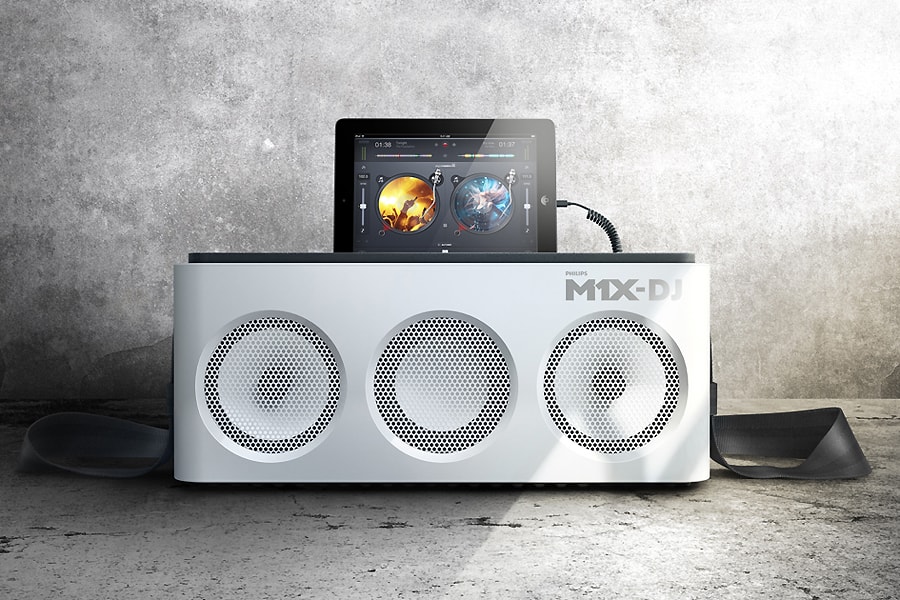 Док-станция для iPad и микшерный пульт Philips M1X-DJ