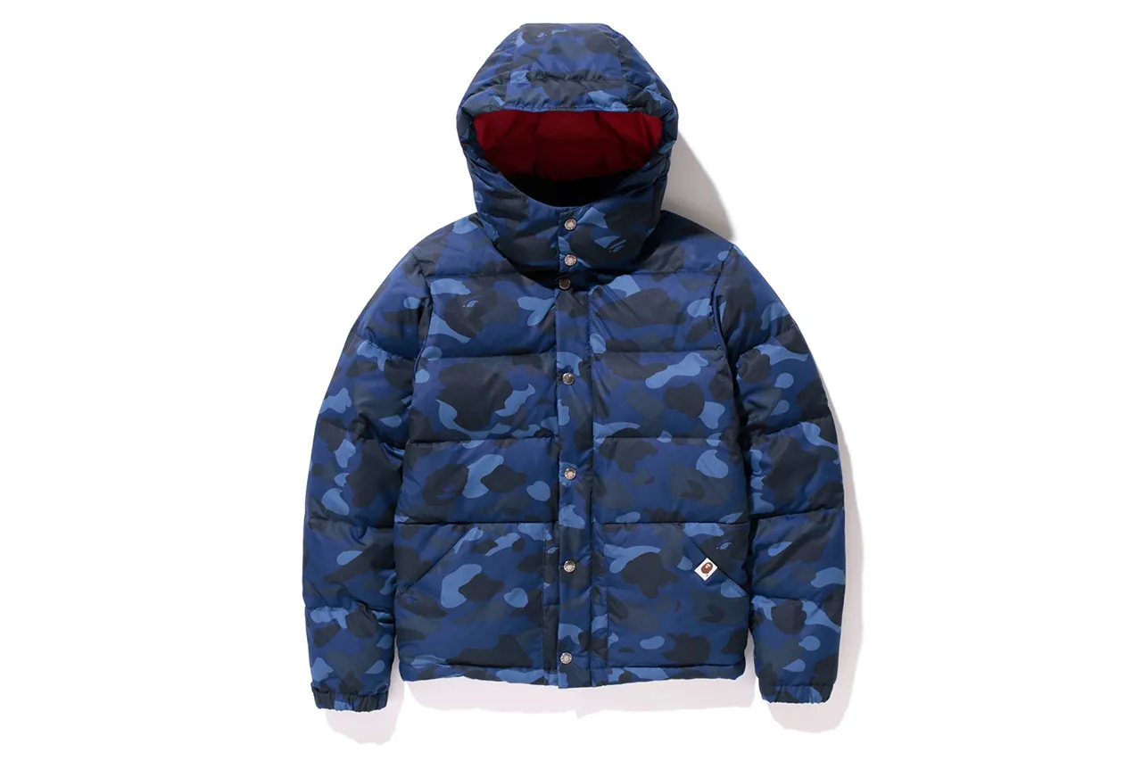 Blue bape online coat