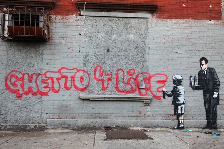 Banksy's 'Ghetto 4 Life' for 